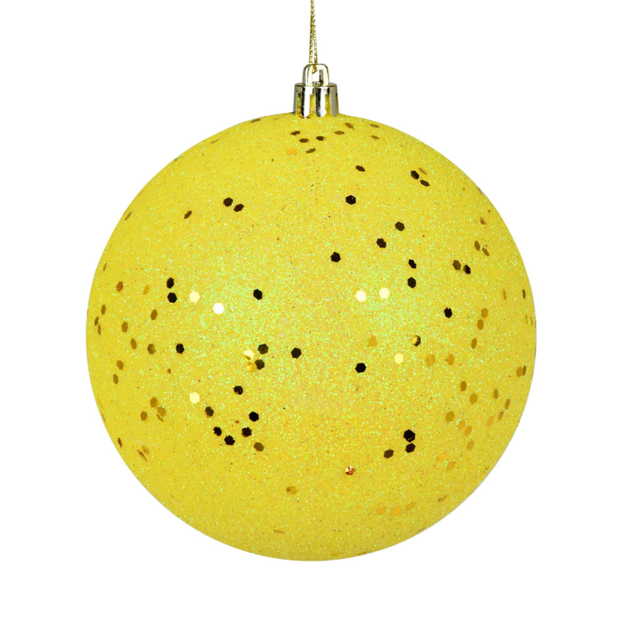 Holiday Solid Ball Ornament, Oat, 8" H x 8" W x 8" D