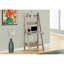 Bureau incliné de 155 cm de hauteur pour intérieur contemporain - Finition taupe marron avec rangement, stratifié