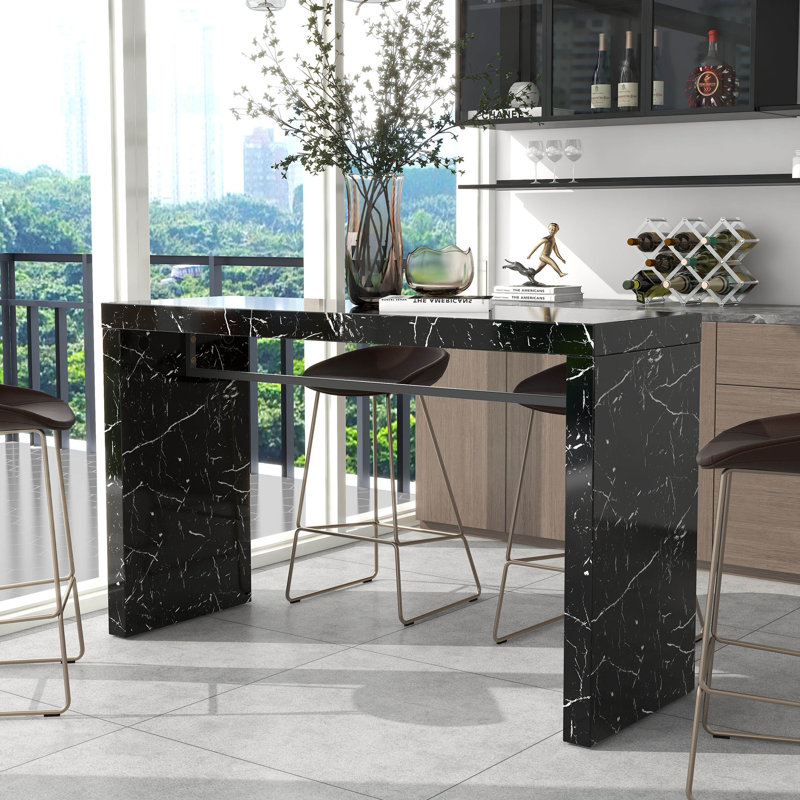 Ananio Counter Dining Table, Black