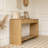 3-Drawer Console Table with Vertical Slats-1943750547