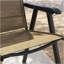 Ensemble de 4 chaises de patio pliables Outsunny, chaises de patio d'extérieur empilables avec accoudoirs pour la pelouse, le camping, la salle à manger, la plage, la structure en métal, sans assemblage, brun clair mélangé