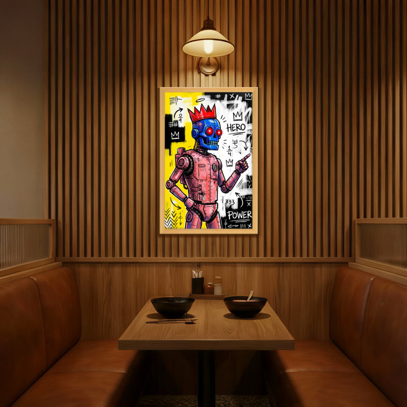 Impression sur toile Fashion Robot King Hero Power, H 18 po x l 12 po