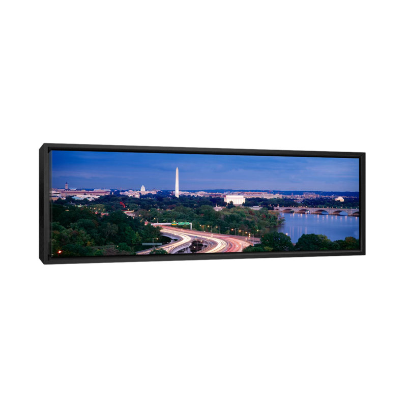 «High Angle View of a Cityscape, Washington DC», reproduction de photo sur toile, H 12 po x l 36 po x P 1,5 po