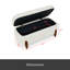 Banc avec rangement rabattable et coussin de siège