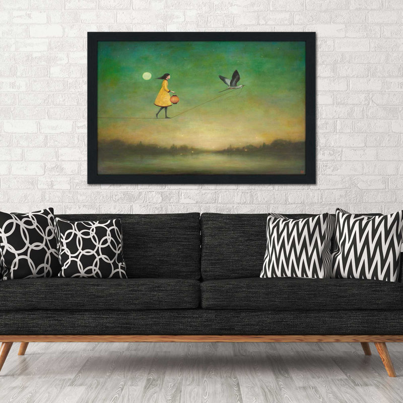 Blue Moon Expedition par - Peinture, Cadre espresso, H 33,5 po x l 49,5 po x P 1 po