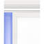 Miroir blanc perle
