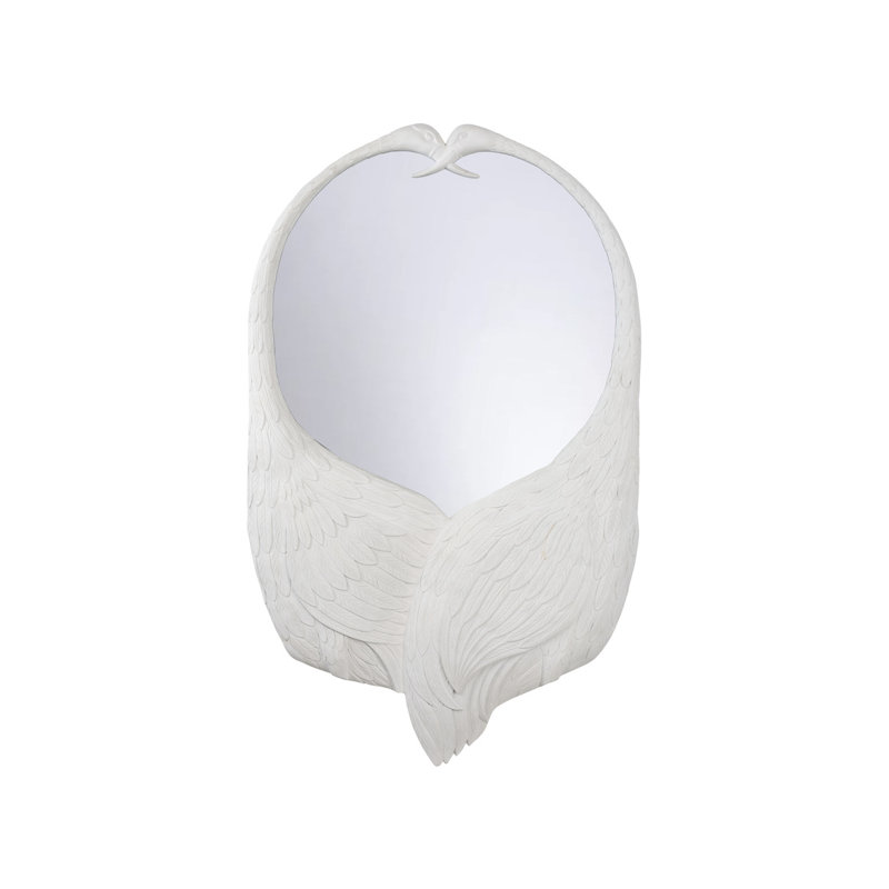 Crane Mirror, White