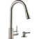 Apex Integrated Pull Down Single Handle Kitchen Faucet with Soap Dispenser