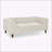 Modern Rectangular Pet Sofa with Armrests and Backrest, Ideal for Small and Medium Dogs-1170255732