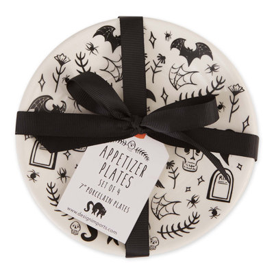 Ensemble de 4 assiettes Black Magic