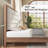 Behka Queen Solid Wood Platform Bed with Upholstered Tufted Headboard,Walnut-1772858242-1772858300