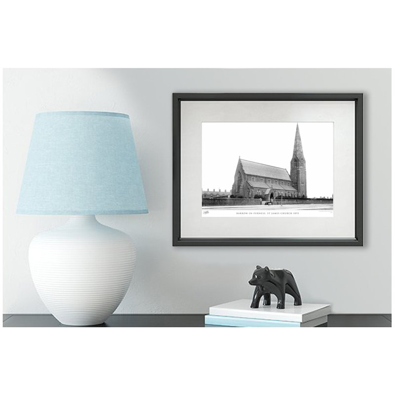 Barrow-in-Furness, St James Church 1895 by Francis Frith - Single Picture Frame Print, 28cm H x 36cm W x 2.3cm D