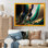 «Green and Gold Agate III», impression sur toile