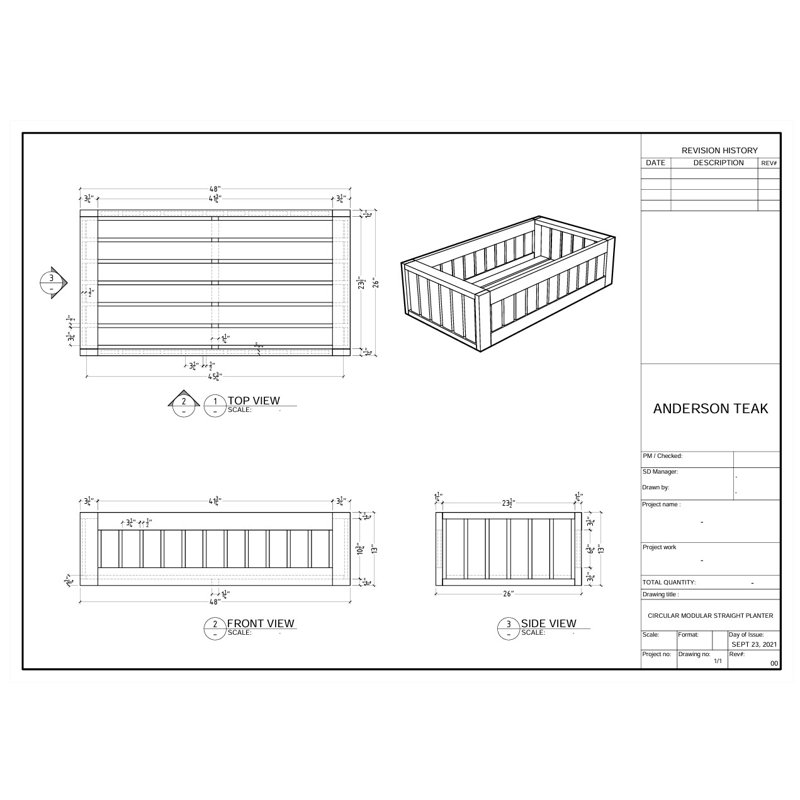 STRAIGHT MODULAR PLANTER