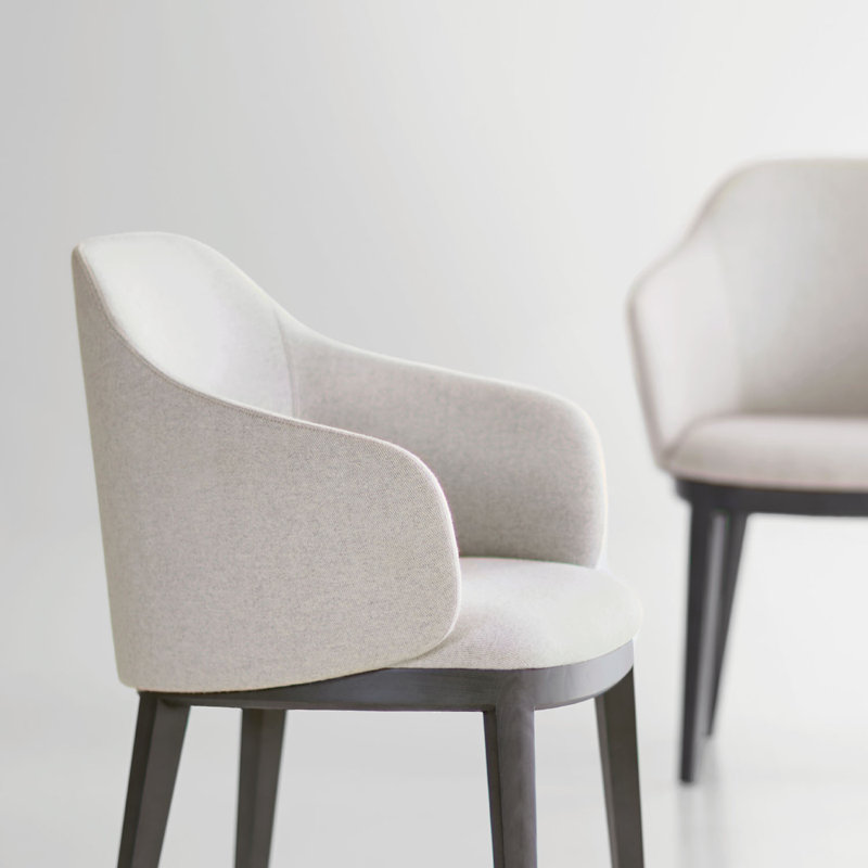 Prelude Upholstered Arm Chair, Ash 870, Vella Peppercorn