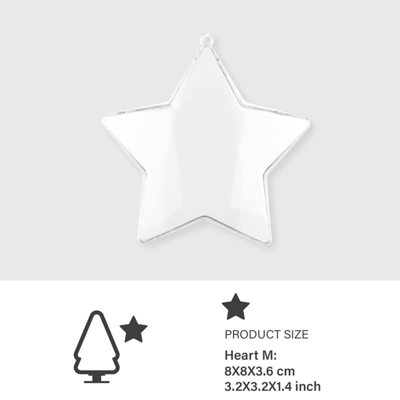 1.4'' Star Hanging Figurine Ornament