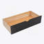 Lit superposé simple au-dessus d'un lit double avec tablettes, escalier de rangement et 2 tiroirs, espresso (VIEUX SKU: LT000228AAP-1)-680750573