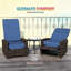 Chaise d'extérieur, Fauteuil inclinable pivotant d'extérieur-1201068814-1201068812