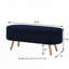 Banc de rangement avec repose-pieds ovale-365113493
