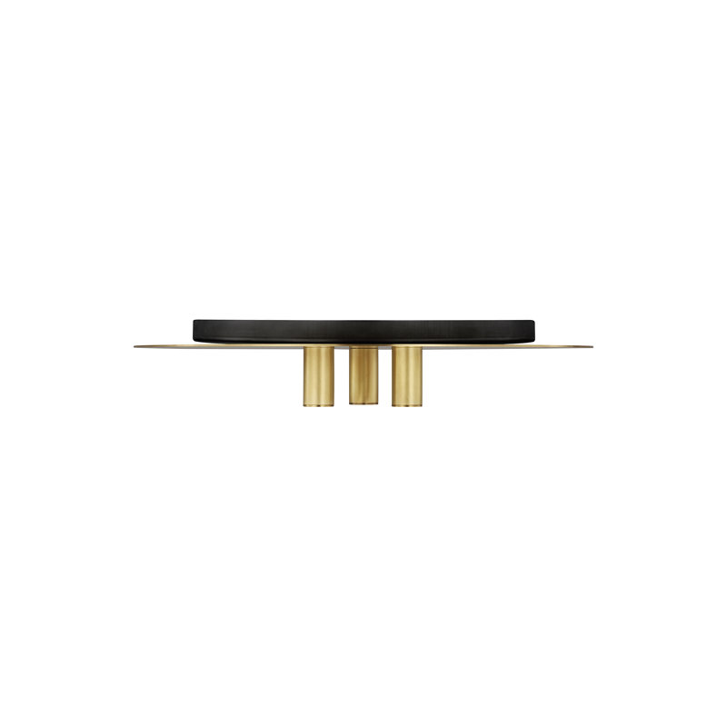 Ponte 1 - Light LED Flush Mount, Natural Brass