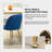 Modern Velvet Armless Side Dining Chairs-577782347