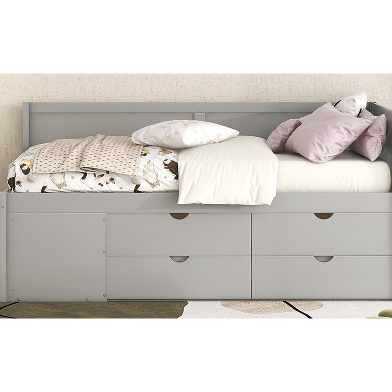 Modern Elshan Daybed, Gray, Twin