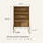 29.53"Brown Solid Wood Birch Five-Drawer Cabinet