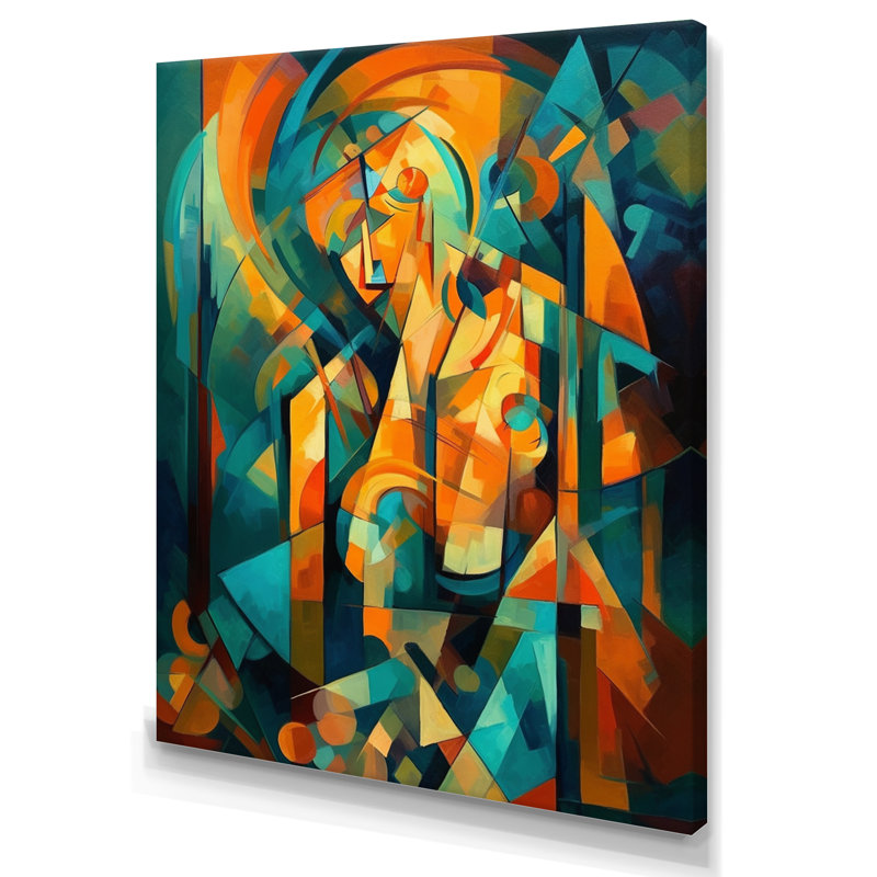 «Tamesbury Abstracting The Cubist Form V», reproduction d'art sur toile, H 44 po x l 34 po x P 1,5 po, Toile tendue