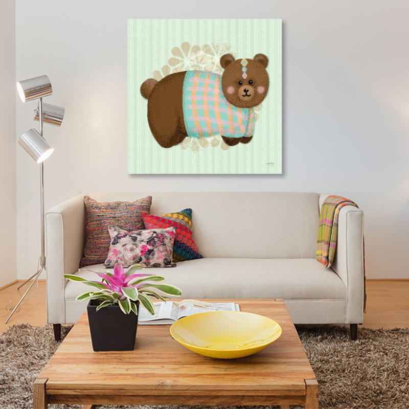 « superficies de bébés i », impression sur toile tendue, H 48 po x l 48 po x P 1,5 po, Toile tendue, Pas de tapis