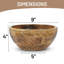 Bol de service en bois de manguier fabriqué à la main Jai Valley-88508504