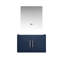 30 po Meuble-lavabo bleu marine avec miroir à DEL-72700867