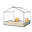 Lits jumeaux au sol, cadre en pin, chambre d'enfants moderne partagée-1956485035