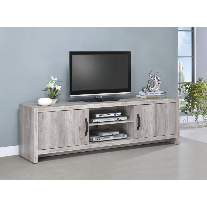 Demee 70.35'' W Media Console in Gray, Light gray