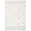 Tapis en laine / coton touffeté à la main Derron Nz ivoire / bleu-22736187