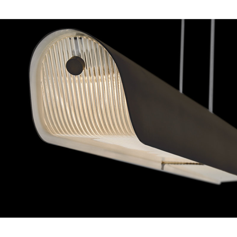 Arco Linear Chandelier, Black Oxide
