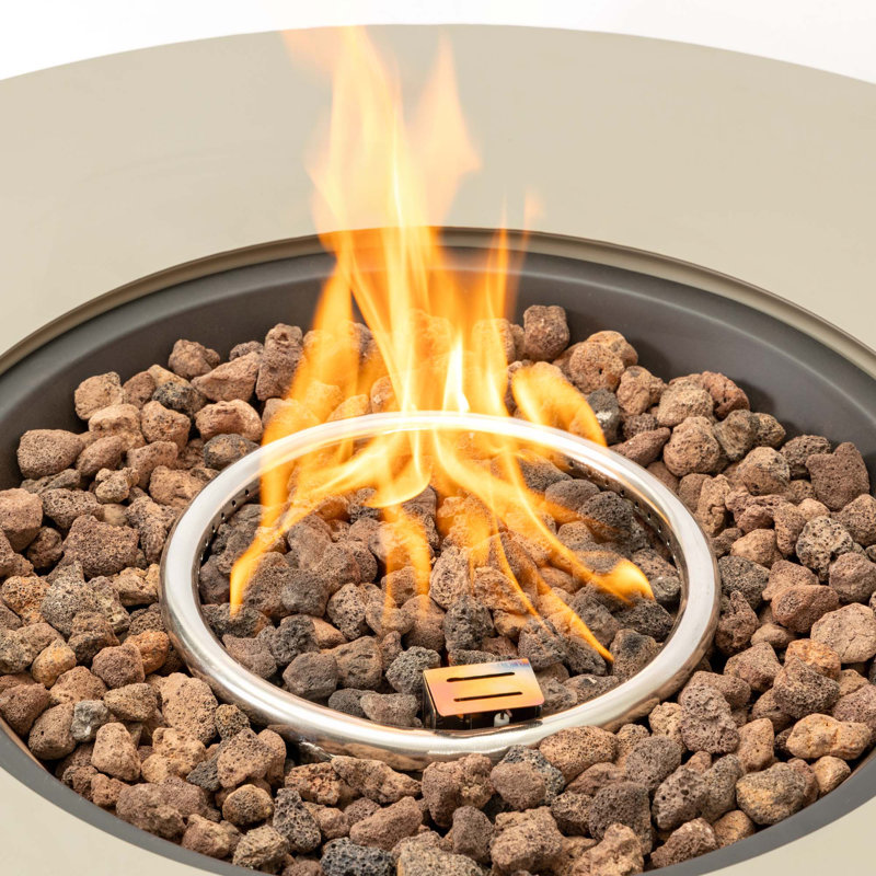 Round Iron Fire Pit Table