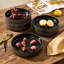 Ensemble de bols en pâte 6 pièces 8,1 "- Service pour 6 (ensemble de 6), or noir-1575708868