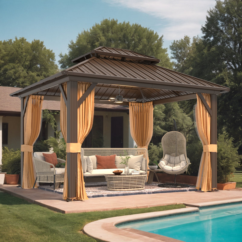 Pavillon de jardin en aluminium