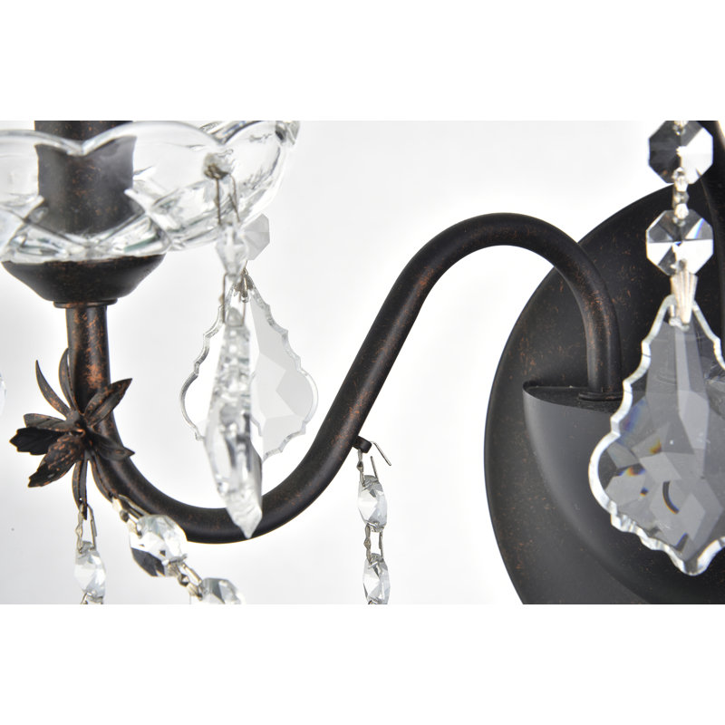 Dagmar Candle Wall Light, Dark Bronze