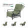 Adjustable Relaxing Recliner Patio Chair With Cushions And Table