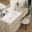 Meuble-lavabo mural Aliki avec évier en acrylique renforcé-10898801-25095436