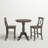 Dhar 2 - Person Solid Wood Solid Wood Top Pedestal Dining Set-1610706517