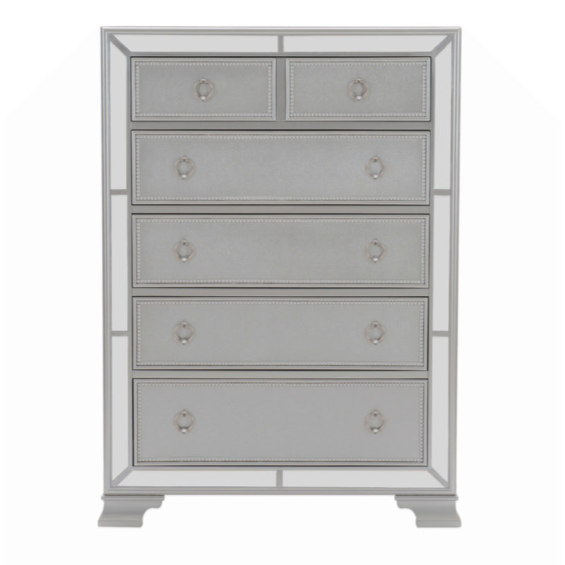 Commode texturée en relief de style commode moderne 1 pièce pour chambre à coucher