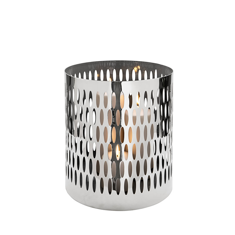 Fink Stainless Steel Tabletop Lantern, 38cm H x 28cm W x 28cm D