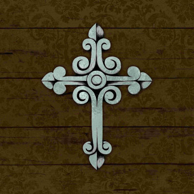" Brown Cross On Pallet "