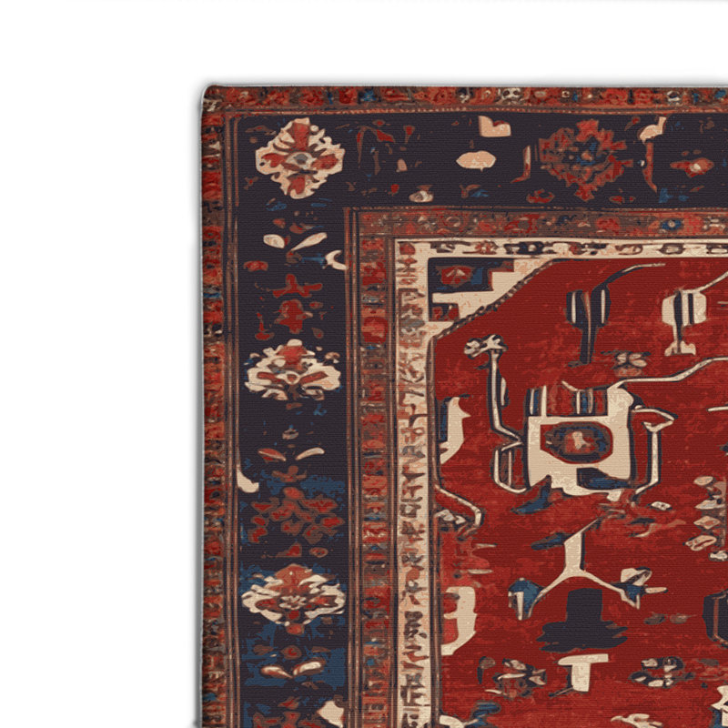 Tapis turc intérieur et extérieur brun, Rectangulaire 8 pi x 10 pi