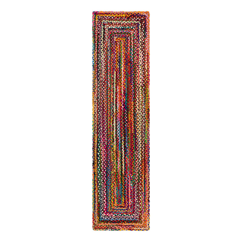 Marcantel Performance Cotton Abstract Indoor Rug, Runner 2'7" x 10'