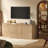67" Fluted Sideboard Buffet Cabinet With Storage, Large Buffet Cabinet With 6 Doors For Kitchen And Living Room-1667110158
