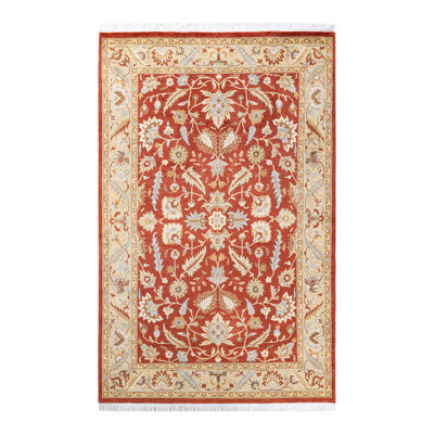 Classic One-of-a-Kind 4'2" X 6'5" Hand Knotted Area Rug