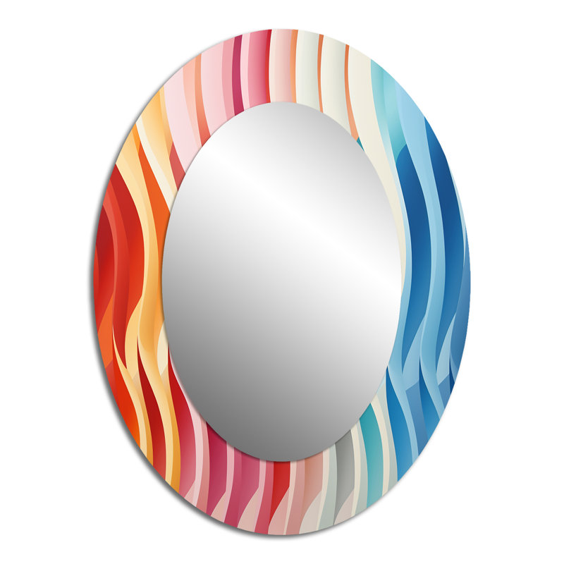 Miroir mural moderne Opt Opt Delirum III, 40 po x 30 po